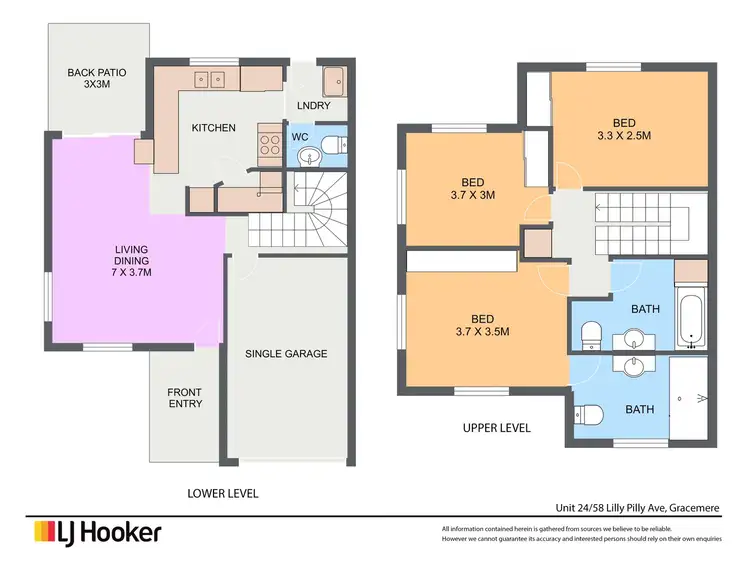 Floorplan of Homely house listing, 24/58 Lillypilly Avenue, Gracemere QLD 4702