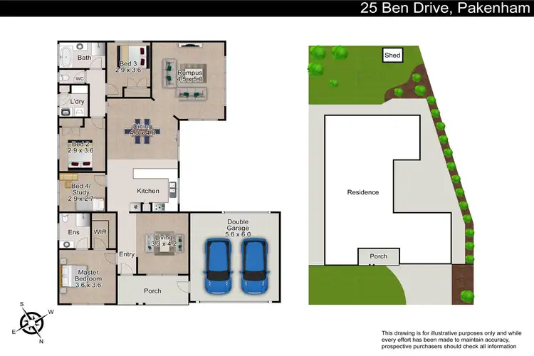 Floorplan of Homely house listing, 25 Ben Drive, Pakenham VIC 3810
