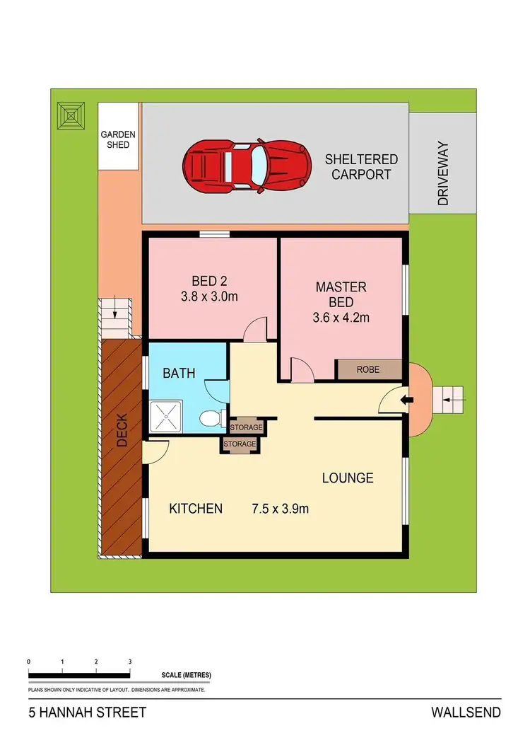 Floorplan of Homely house listing, 5 Hannah Street, Wallsend NSW 2287