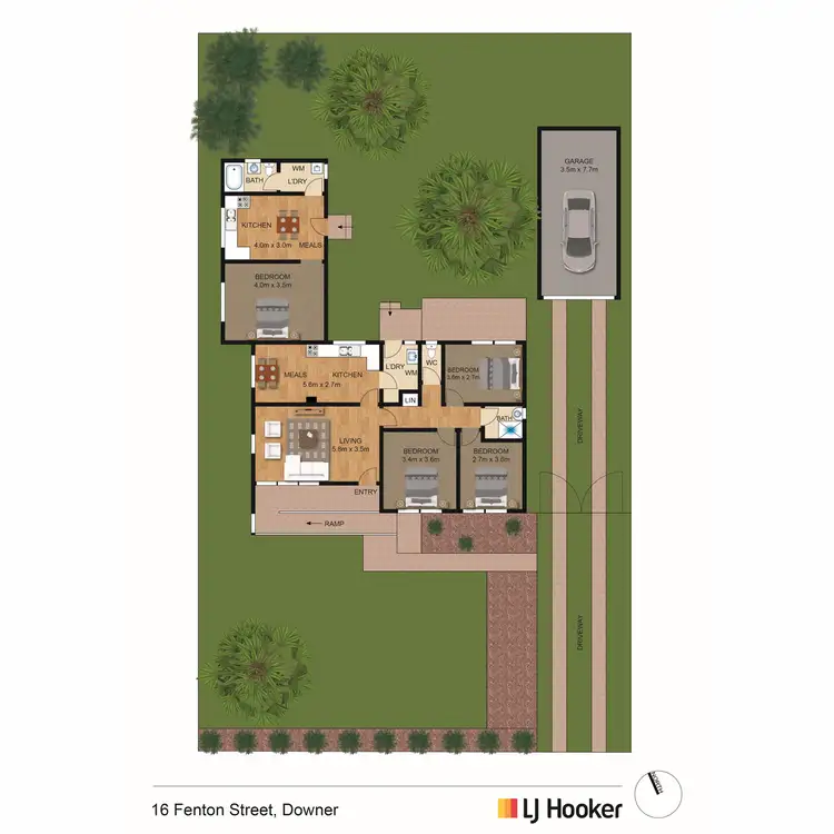 Floorplan of Homely house listing, 16 Fenton Street, Downer ACT 2602