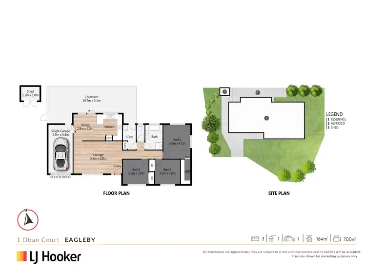 Floorplan of Homely house listing, 1 Oban Court, Eagleby QLD 4207