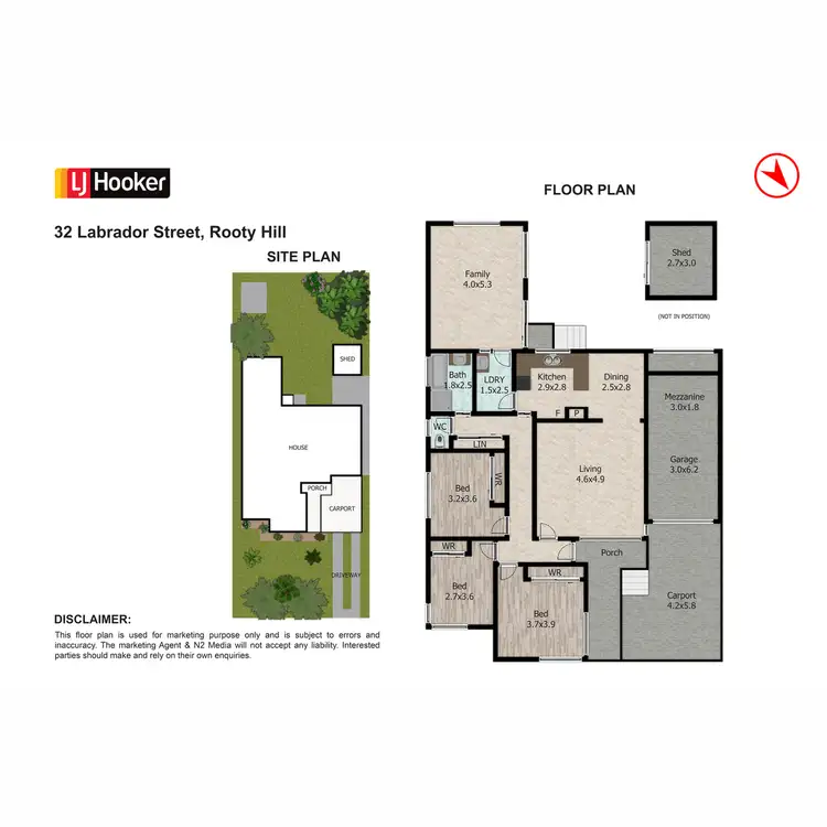 Floorplan of Homely house listing, 32 Labrador Street, Rooty Hill NSW 2766