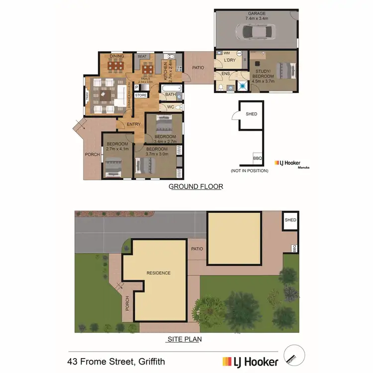 Floorplan of Homely house listing, 43 Frome Street, Griffith ACT 2603