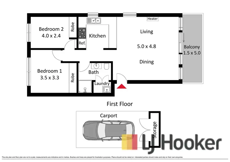 Floorplan of Homely apartment listing, 130/26 Oliver Street, Lyneham ACT 2602