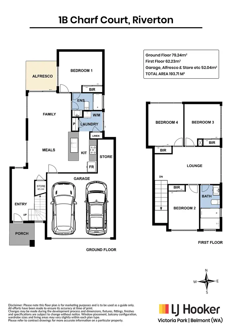 Floorplan of Homely house listing, 1B Charf Court, Riverton WA 6148