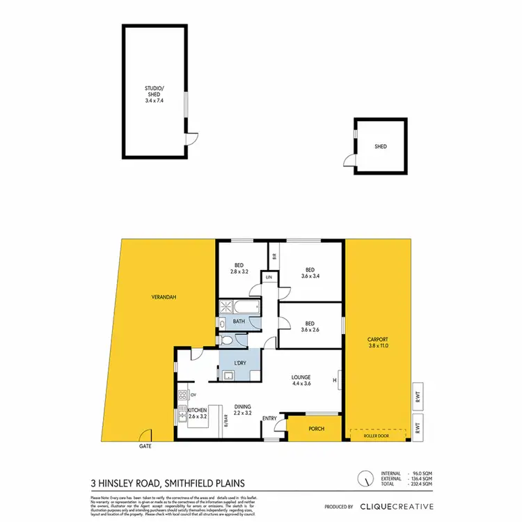 Floorplan of Homely house listing, 3 Hinsley Road, Smithfield Plains SA 5114