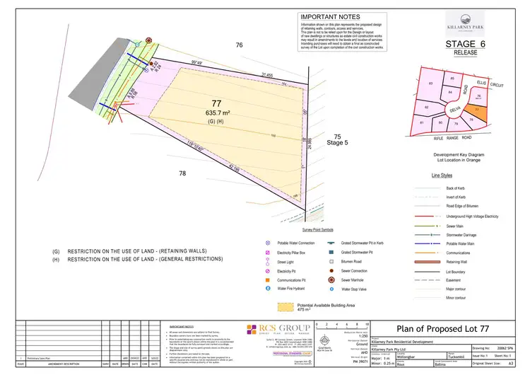 Floorplan of Homely land listing, Stage 6 Killarney Park Estate, Wollongbar NSW 2477