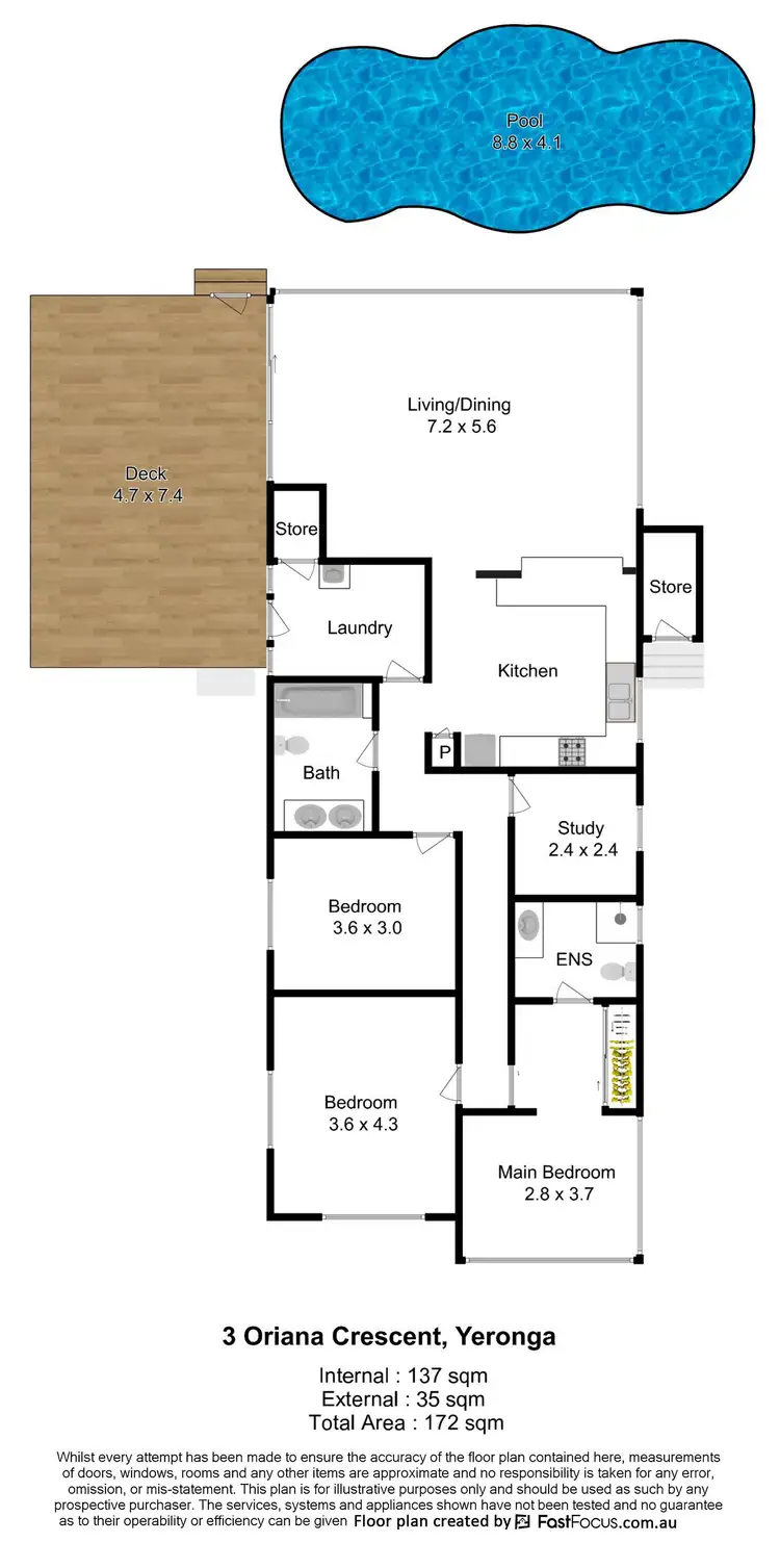 Floorplan of Homely house listing, 3 Oriana Crescent, Yeronga QLD 4104
