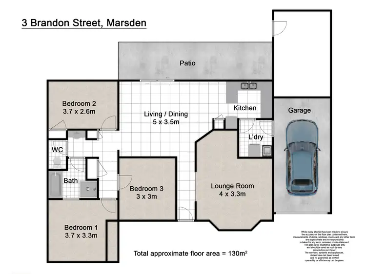 Floorplan of Homely house listing, 3 Brandon Street, Marsden QLD 4132