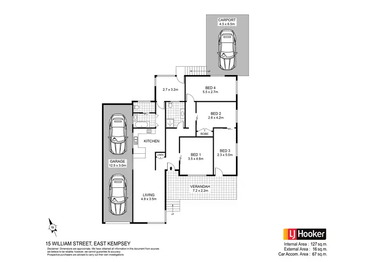 Floorplan of Homely house listing, 15 William Street, East Kempsey NSW 2440