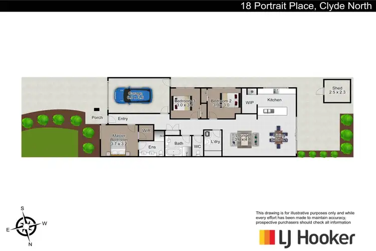 Floorplan of Homely house listing, 18 Portrait Place, Clyde North VIC 3978