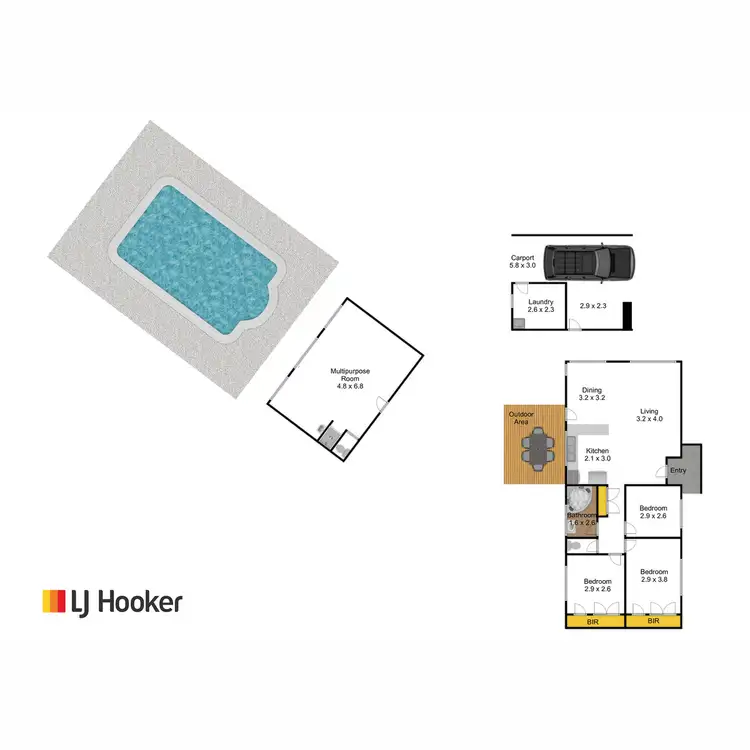 Floorplan of Homely house listing, 102 Myer Street, Lakes Entrance VIC 3909