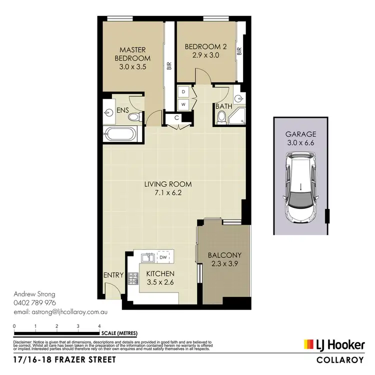 Floorplan of Homely apartment listing, 17/16-18 Frazer Street, Collaroy NSW 2097