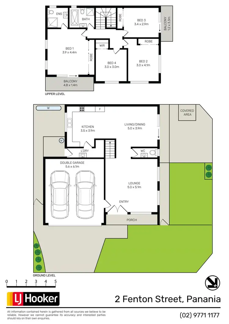 Floorplan of Homely semi-detached listing, 2 Fenton Street, Panania NSW 2213