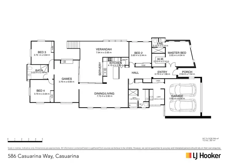 Floorplan of Homely house listing, 586 Casuarina Way, Casuarina NSW 2487