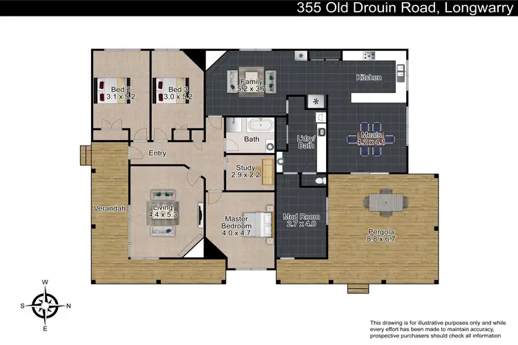Floorplan of Homely rural property listing, 355 Old Drouin Road, Longwarry VIC 3816
