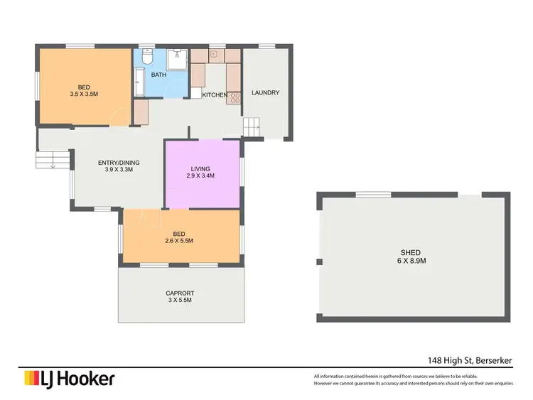 Floorplan of Homely house listing, 148 High Street, Berserker QLD 4701