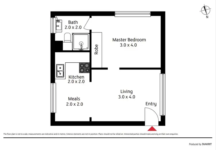 Floorplan of Homely apartment listing, 22/127 Madigan Street, Hackett ACT 2602
