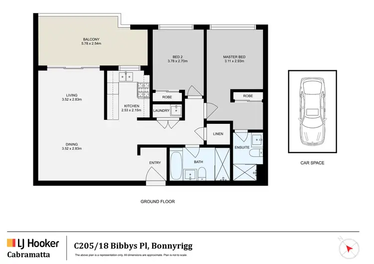 Floorplan of Homely apartment listing, C205 - Lot 64 -/18 Bibbys Pl, Bonnyrigg NSW 2177