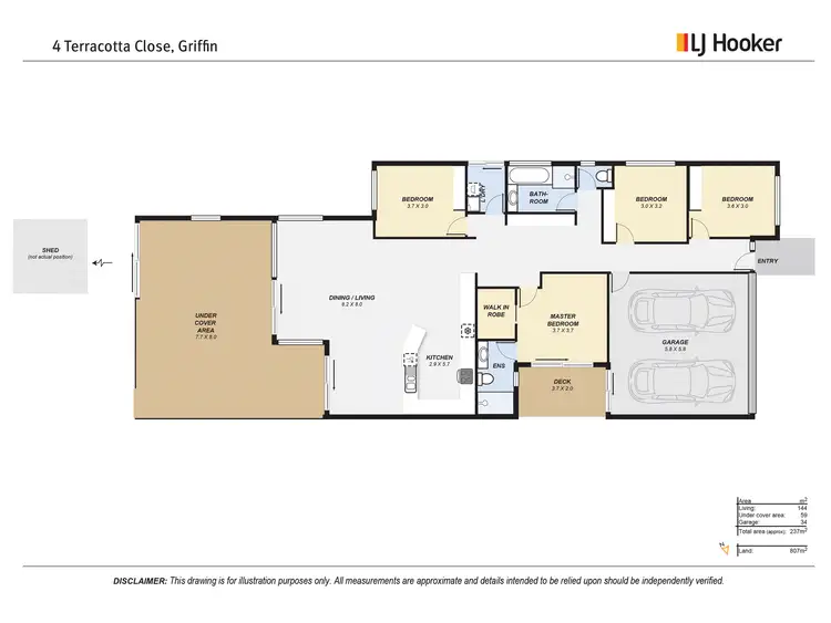 Floorplan of Homely house listing, 4 Terracotta Close, Griffin QLD 4503
