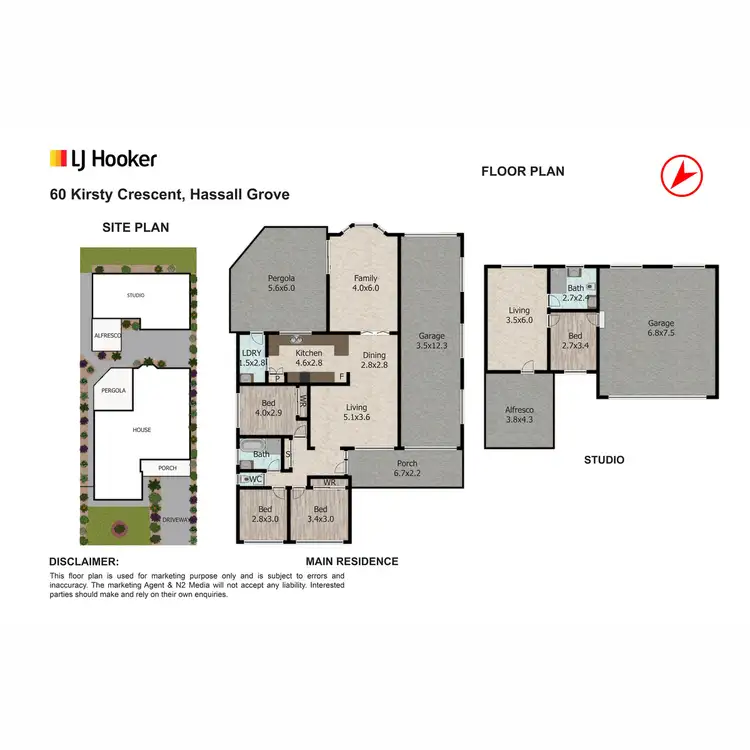 Floorplan of Homely house listing, 60 Kirsty Crescent, Hassall Grove NSW 2761