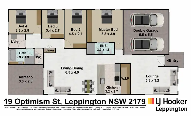Floorplan of Homely house listing, 19 Optimism Street, Leppington NSW 2179