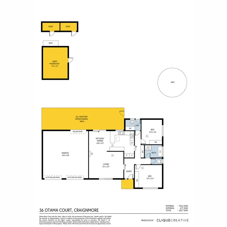 Floorplan of Homely house listing, 36 Otama Court, Craigmore SA 5114