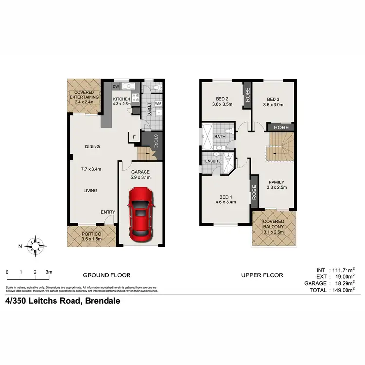 Floorplan of Homely unit listing, 4/350 Leitchs Road, Brendale QLD 4500