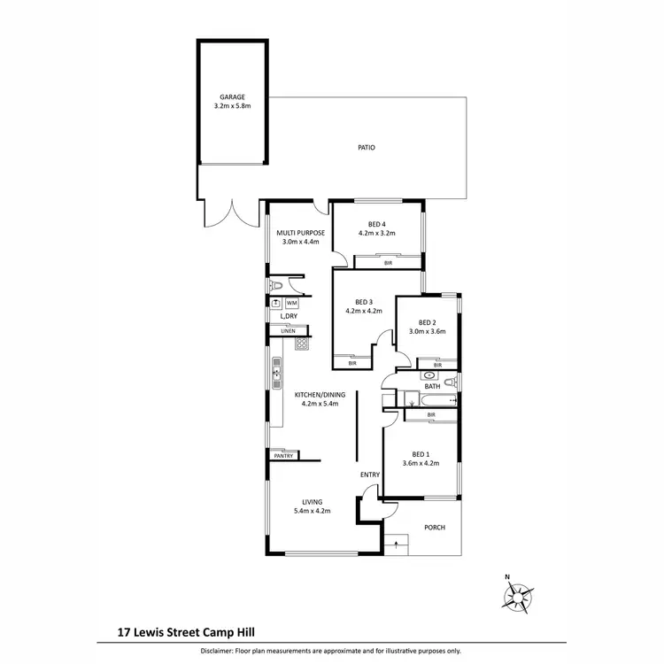 Floorplan of Homely house listing, 17 Lewis Street, Camp Hill QLD 4152