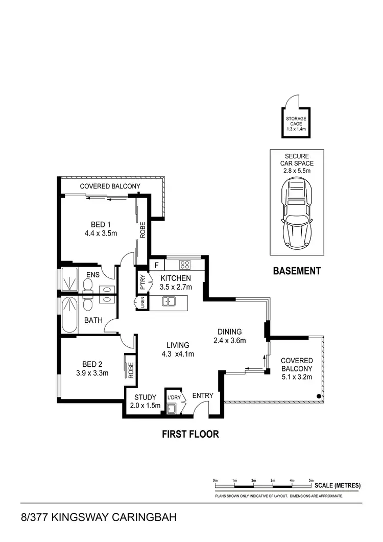 Floorplan of Homely apartment listing, 8/377 Kingsway, Caringbah NSW 2229