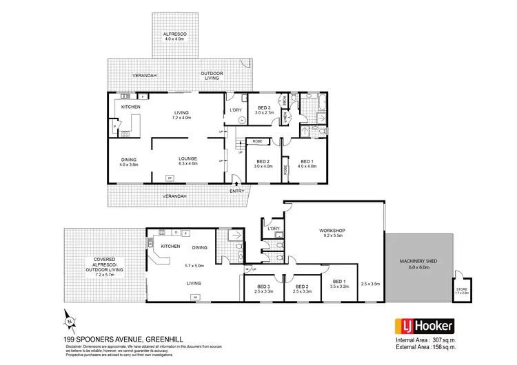 Floorplan of Homely rural property listing, 199 Spooners Ave, Greenhill NSW 2440