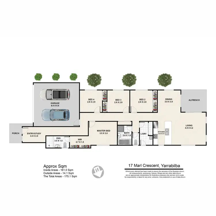 Floorplan of Homely house listing, 17 Marl Crescent, Yarrabilba QLD 4207