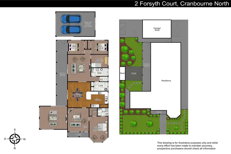 Floorplan of Homely house listing, 2 Forsyth Court, Cranbourne North VIC 3977