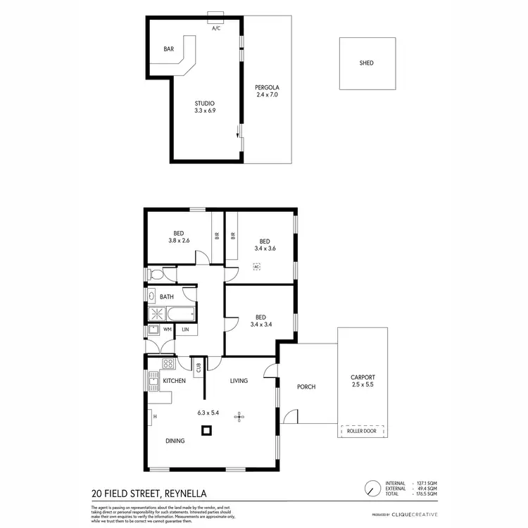 Floorplan of Homely house listing, 20 Field Street, Reynella SA 5161