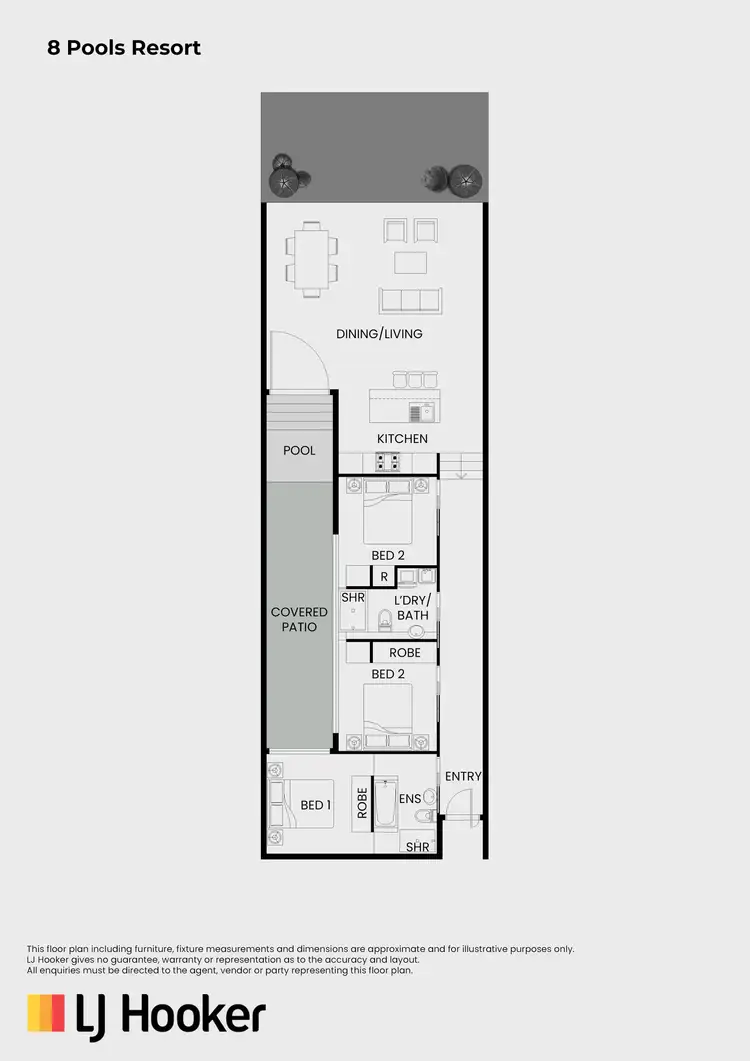 Floorplan of Homely unit listing, 8 Pool/19 St Crispins Avenue, Port Douglas QLD 4877