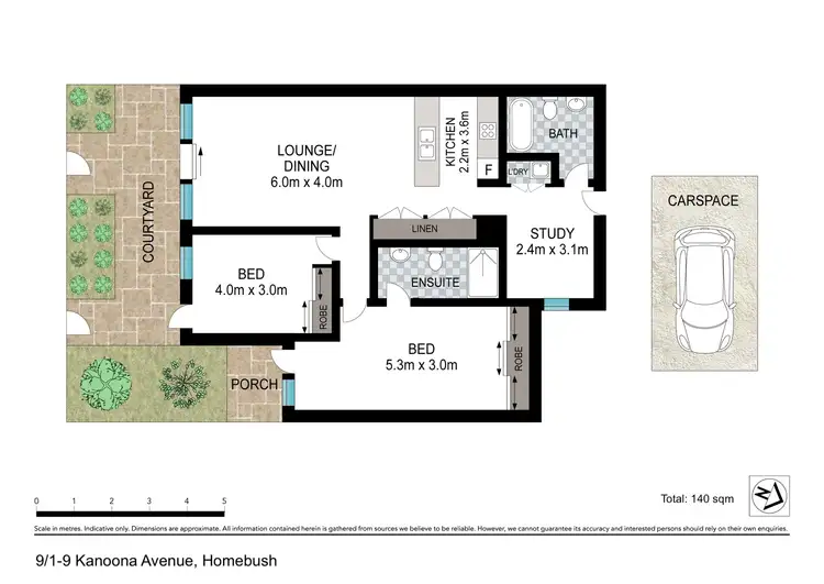 Floorplan of Homely apartment listing, Apartment 9/1-9 Kanoona Avenue, Homebush NSW 2140