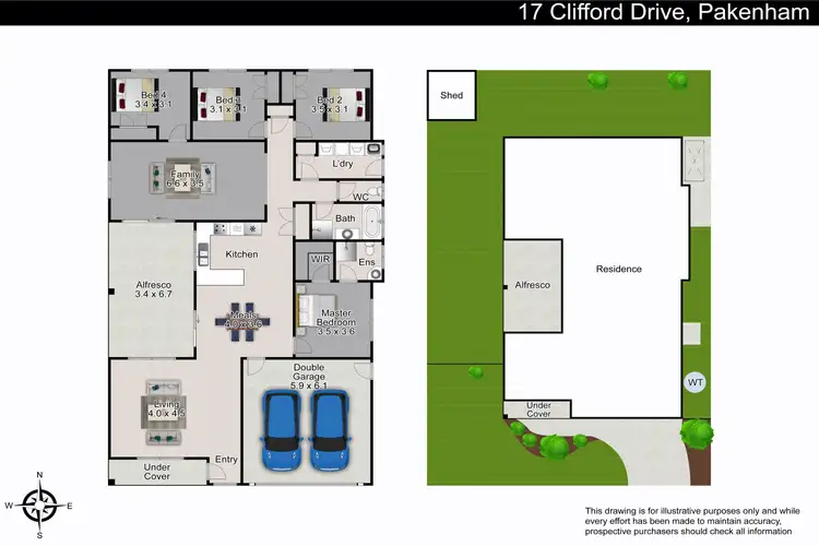 Floorplan of Homely house listing, 17 Clifford Drive, Pakenham VIC 3810