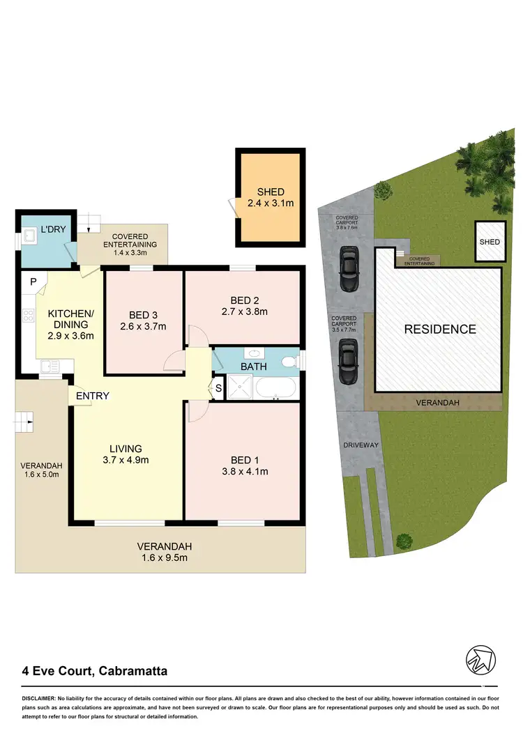 Floorplan of Homely house listing, 4 Eve Court, Cabramatta NSW 2166