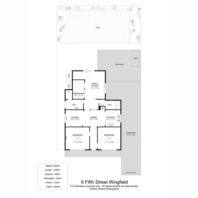 Floorplan of Homely house listing, 6 Fifth Street, Wingfield SA 5013