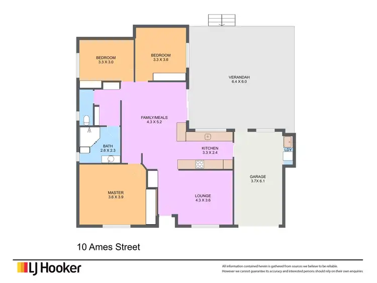 Floorplan of Homely house listing, 10 Ames Street, Kawana QLD 4701