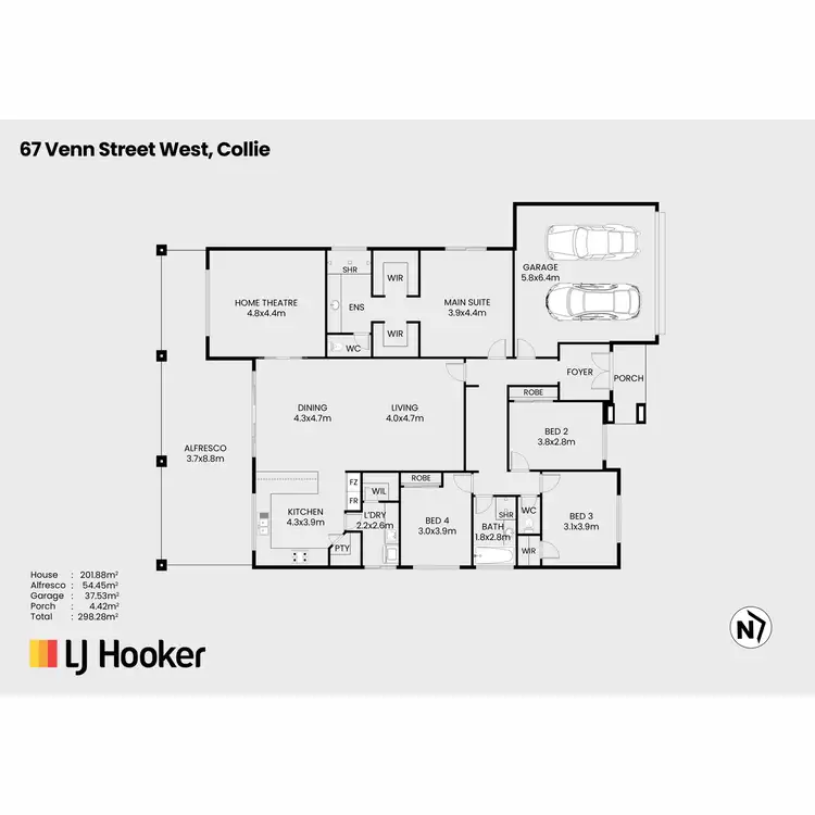 Floorplan of Homely house listing, 67 Venn Street West, Collie WA 6225
