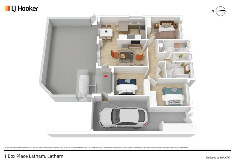 Floorplan of Homely house listing, 1 Box Place, Latham ACT 2615