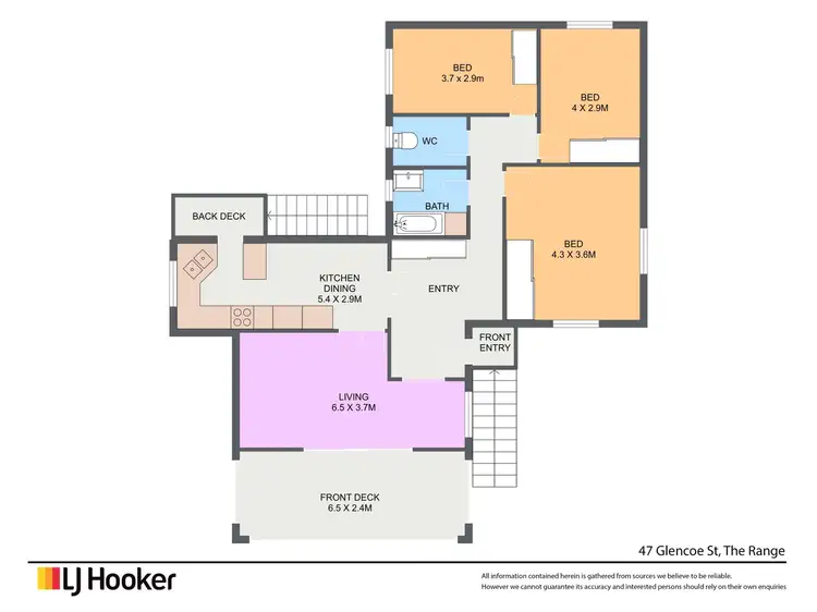 Floorplan of Homely house listing, 47 Glencoe Street, The Range QLD 4700