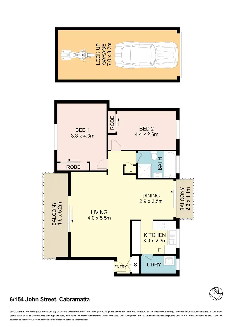 Floorplan of Homely unit listing, 6/154 John St, Cabramatta NSW 2166