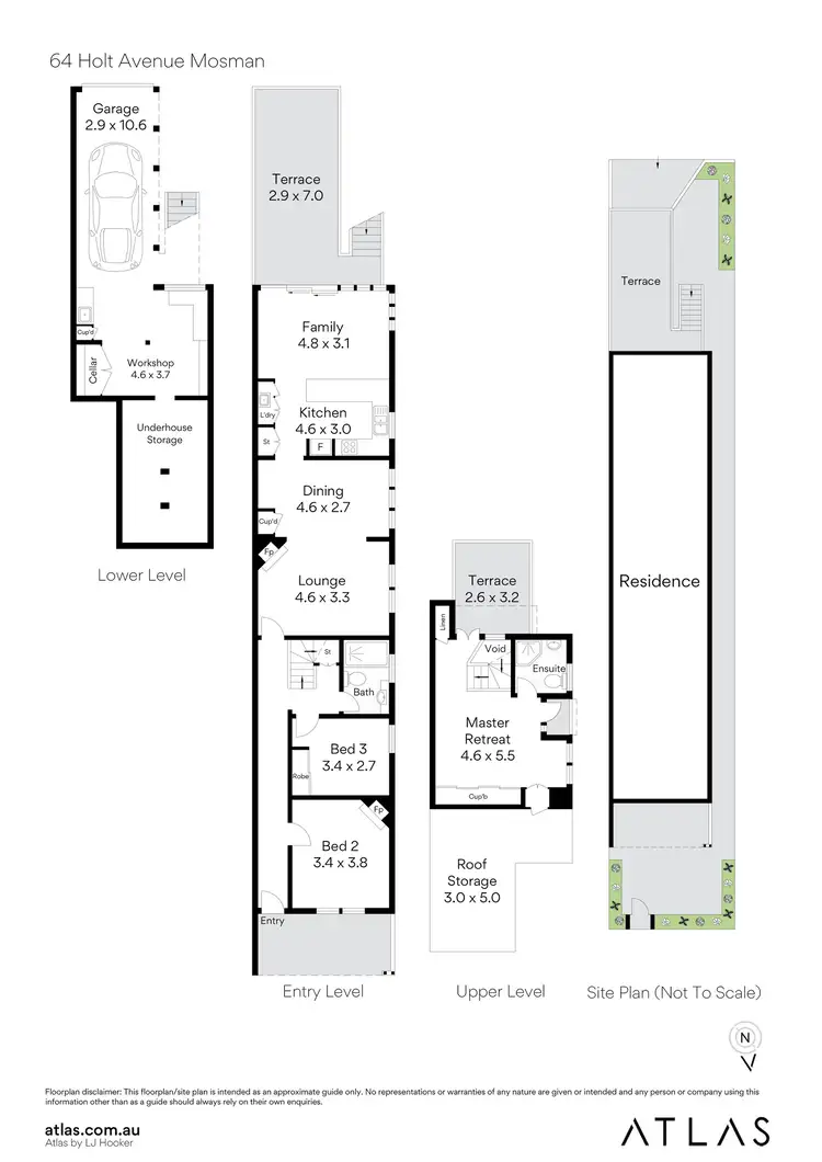 Floorplan of Homely house listing, 64 Holt Avenue, Mosman NSW 2088