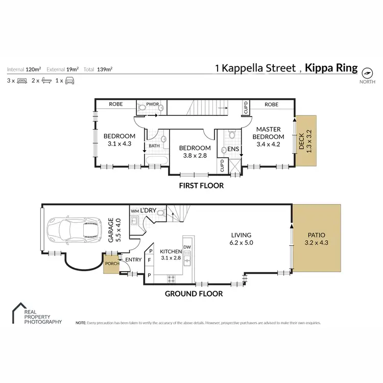 Floorplan of Homely townhouse listing, 1/9 Kappella Street, Kippa-Ring QLD 4021