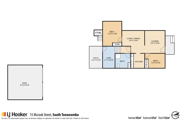 Floorplan of Homely house listing, 15 McCook Street, South Toowoomba QLD 4350