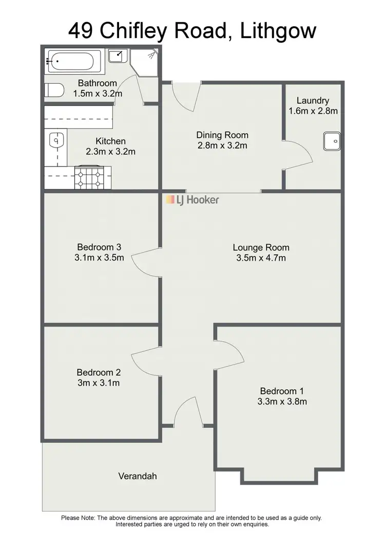 Floorplan of Homely house listing, 49 Chifley Road, Lithgow NSW 2790
