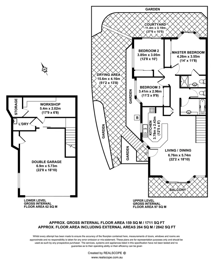 Floorplan of Homely townhouse listing, 1/30 Rennie Street, Indooroopilly QLD 4068