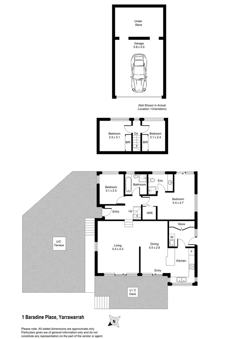 Floorplan of Homely house listing, 1 Baradine Place, Yarrawarrah NSW 2233